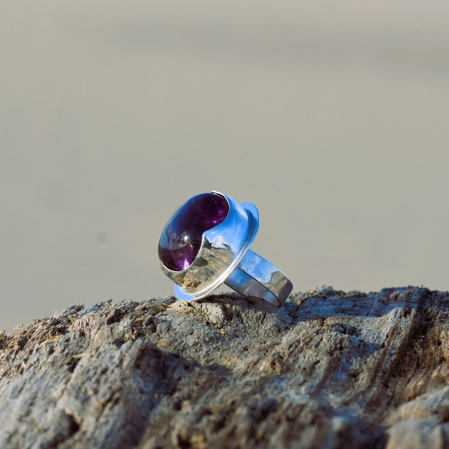 "Bon-Bon" - Bague en argent avec amétrine