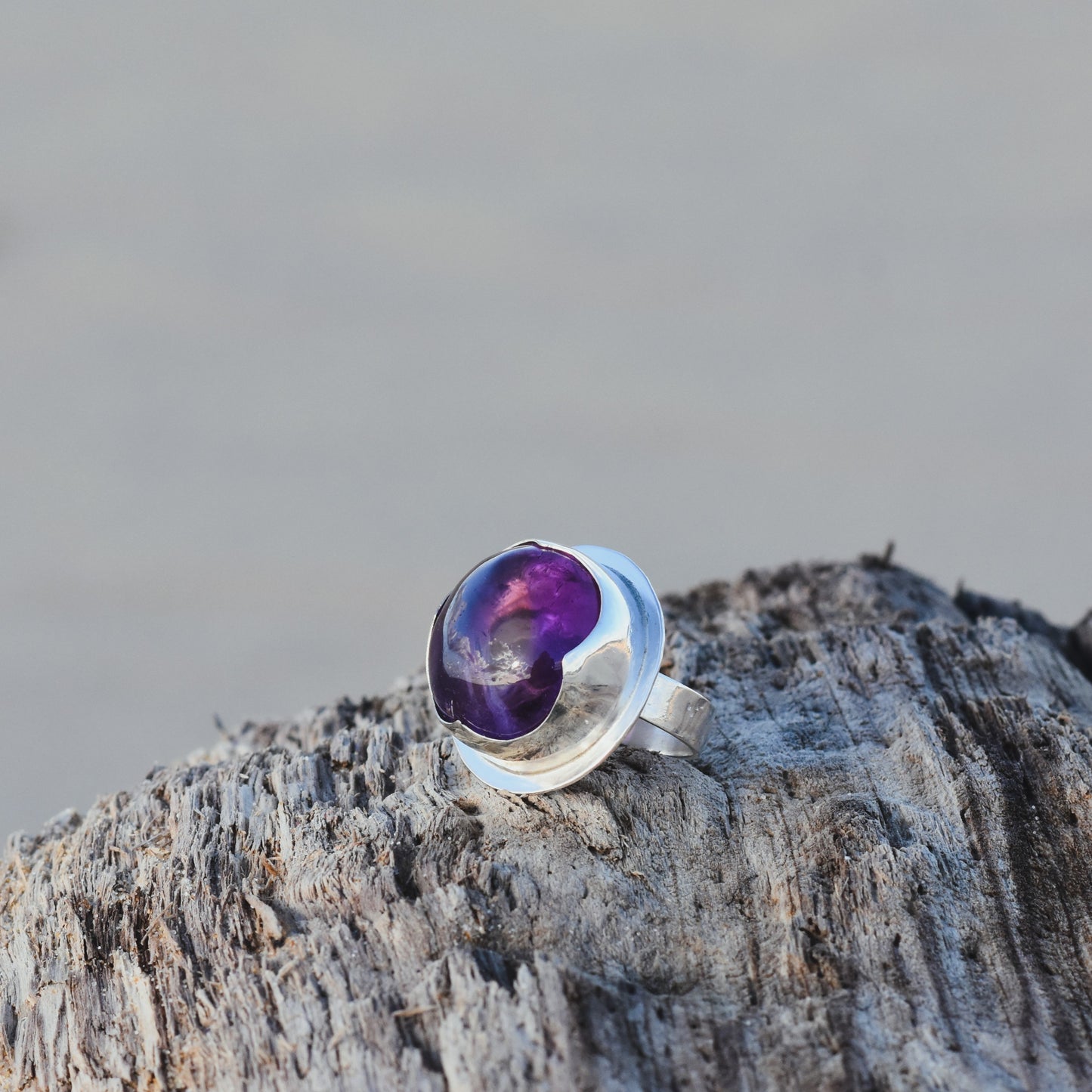 "Bon-Bon" - Bague en argent avec amétrine